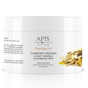 APIS Cukrowy peeling z musli i bakaliami do dłoni 300g   